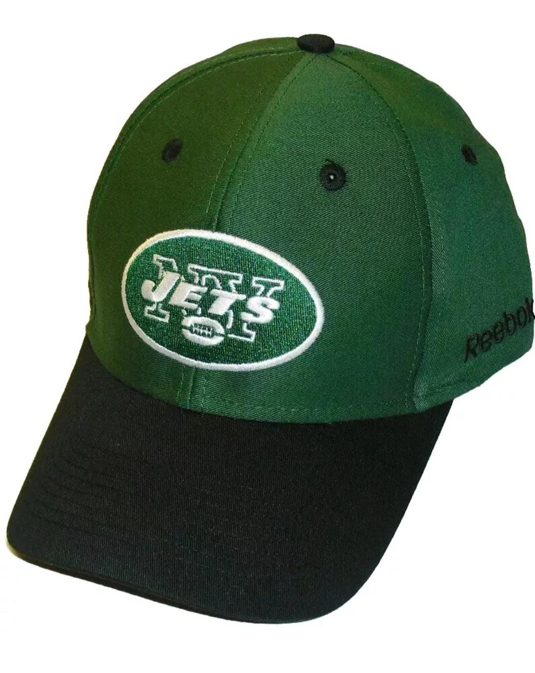 New York Jets Reebok Adult Mens Adjustable Strapback hat Classic logo New Nfl