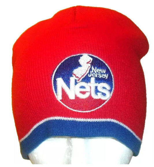 New Jersey Nets Vintage 90s Mens New Era Adult Beanie Winter Hat New Tags Nba