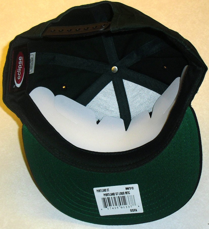 Portland State Vikings University Snapback hat New Ncaa Green Black