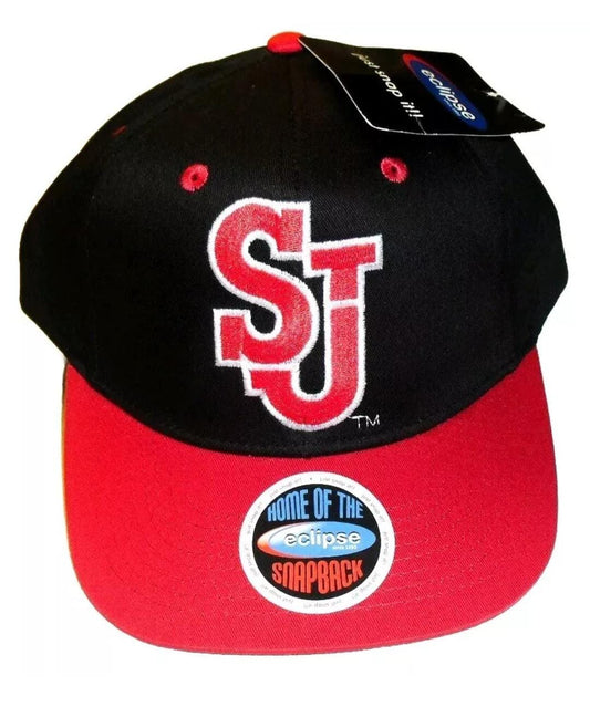 St. Johns Red Storm University Black Red Mens Snapback hat cap New Ncaa