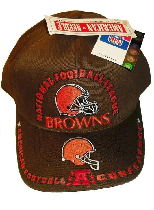 Cleveland Browns Vintage Original 90s American Needle Adjutable Strapback hat Nfl Bernie Kosar Hanford Dixon Years