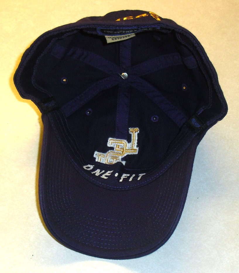 LSU Tigers Mens Purple Stretch Fit hat cap One Size One Fit New Ncaa