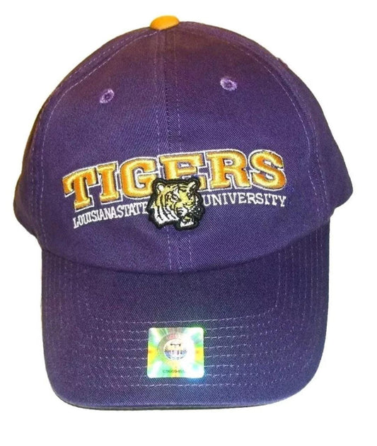 Lsu Tigers Mens Adult Top of the World Purple Strapback hat Dad hat New Ncaa