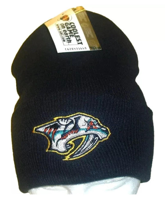 Nashville Predators Vintage 90s Original Cufffed Adult Beanie Winter Hat New Nhl