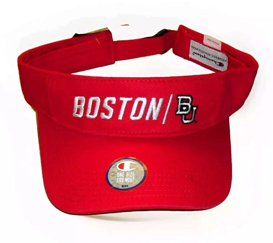 Boston Terriers University Mens Champion Visor hat cap Ncaa New Tags