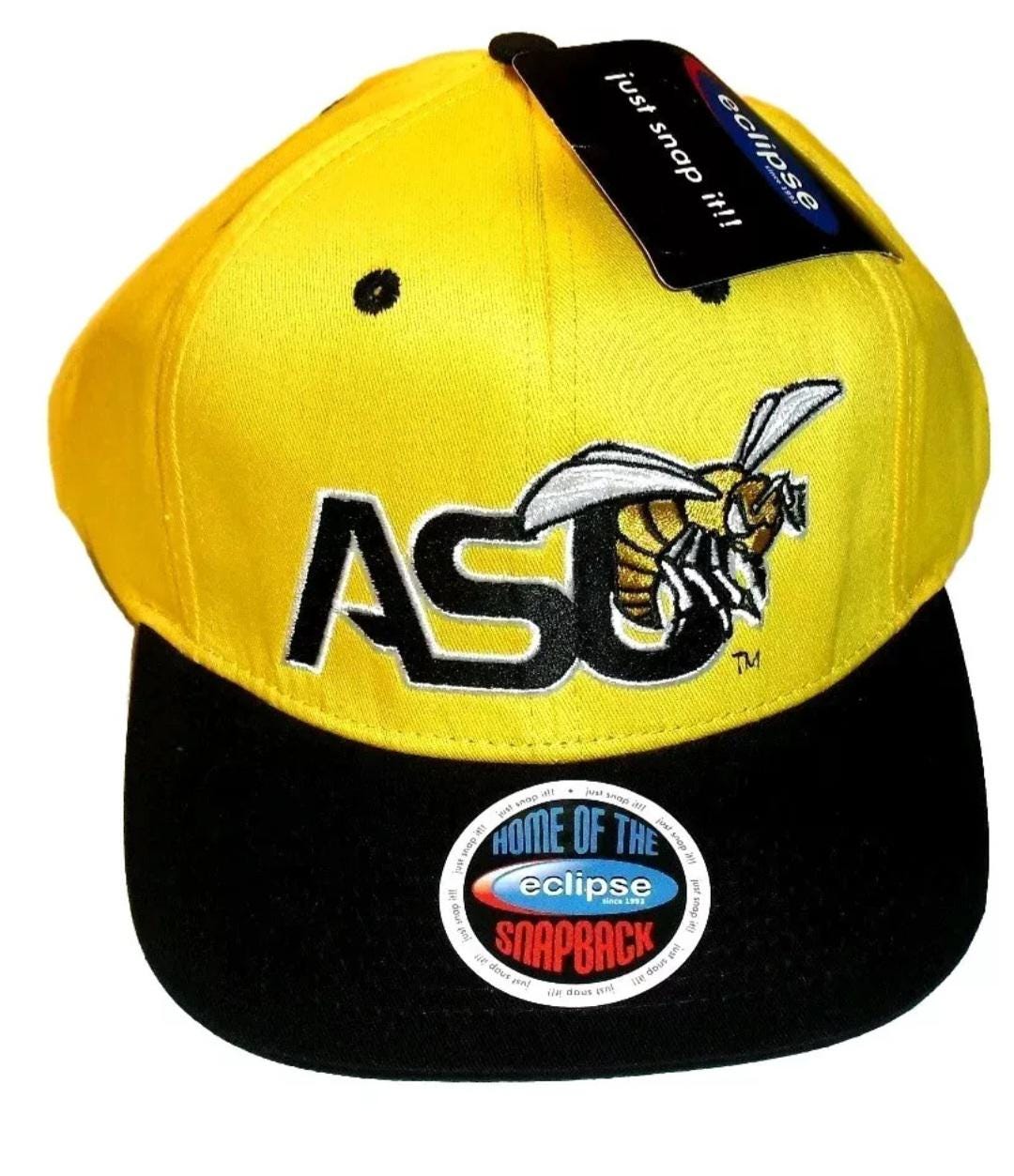 Alabama State Hornets Mens Snapback Hat Eclipse New Ncaa Yellow Black