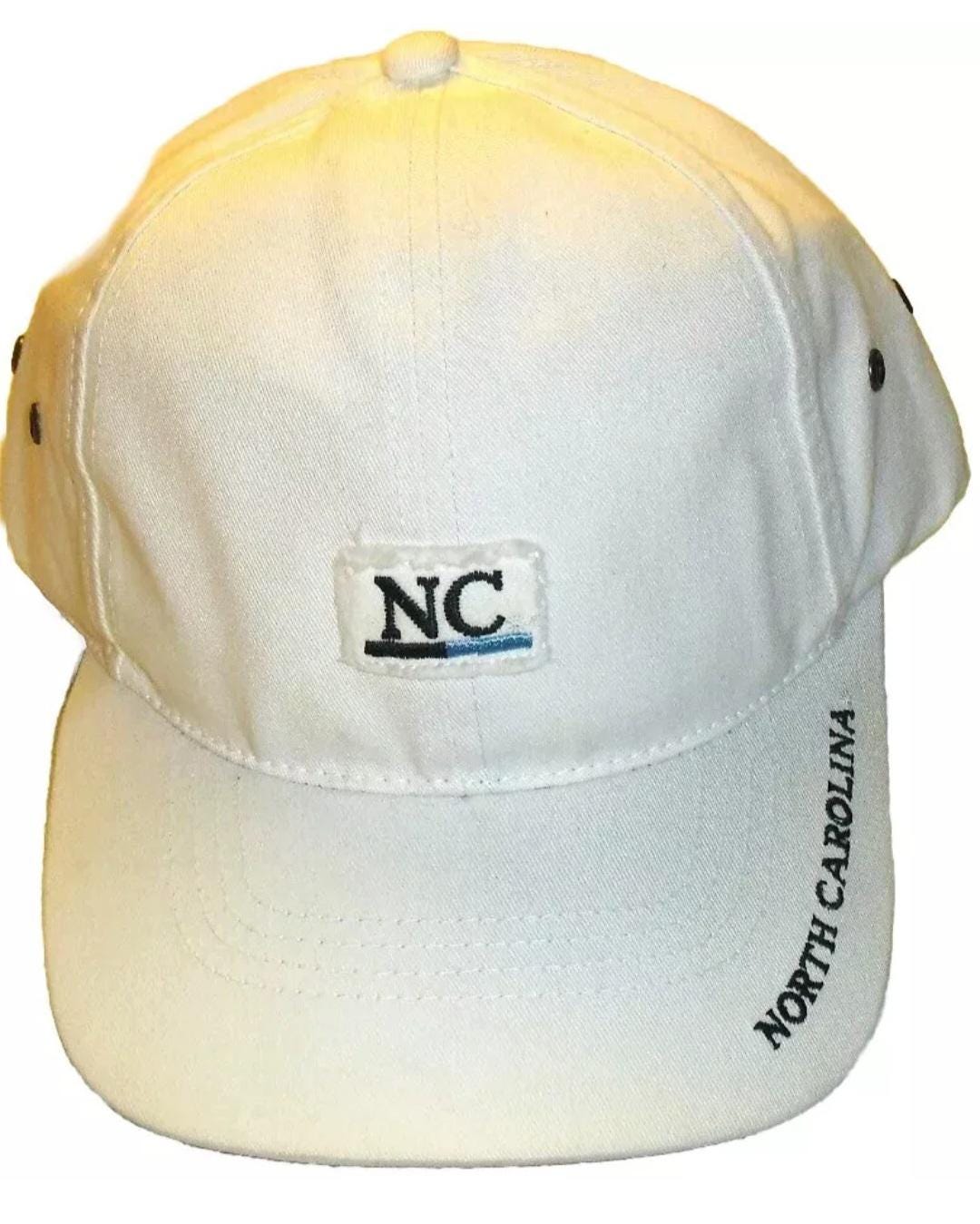 North Carolina Tar heels Nc Logo White Adjustable Strapback Dad hat New Ncaa