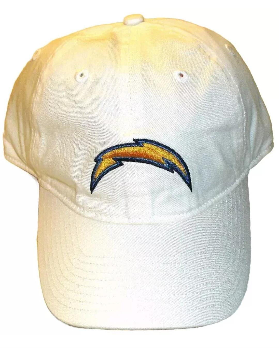 Los Angeles San Diego Chargers White Dad hat style Adjustable strapback hat New