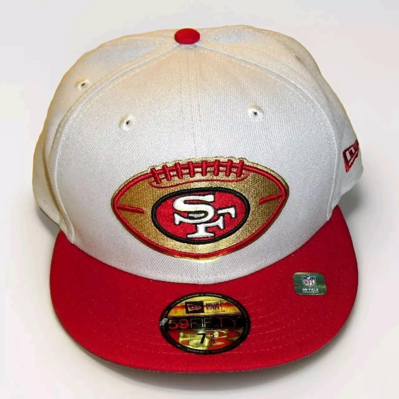 San Francisco 49ers New Era 59 Fifty Mens Fitted hat cap sz. 7 5/8 New Nfl