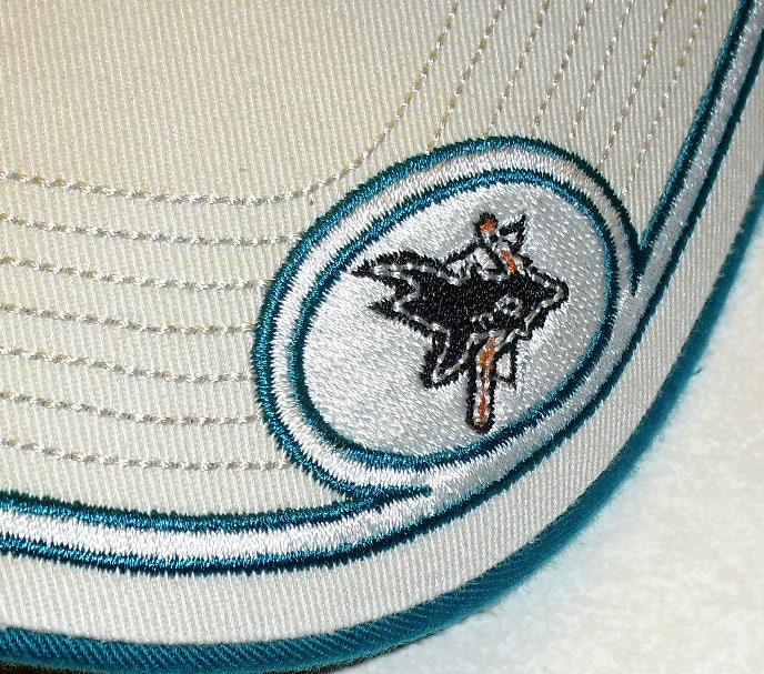 San Jose Sharks 90s Vintage Original Visor hat New Nhl Hockey