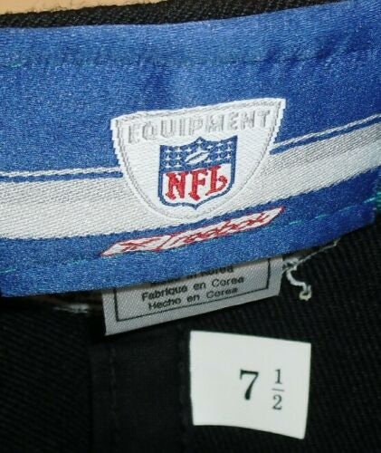 Jacksonville Jaguars NFL Shield Logo Reebok Back Logo Fitted Hat sz. 7 1/2 New