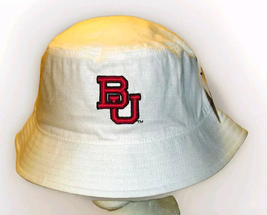 Boston Terriers University Mens One Size Fits All White Bucket hat Cap New Ncaa