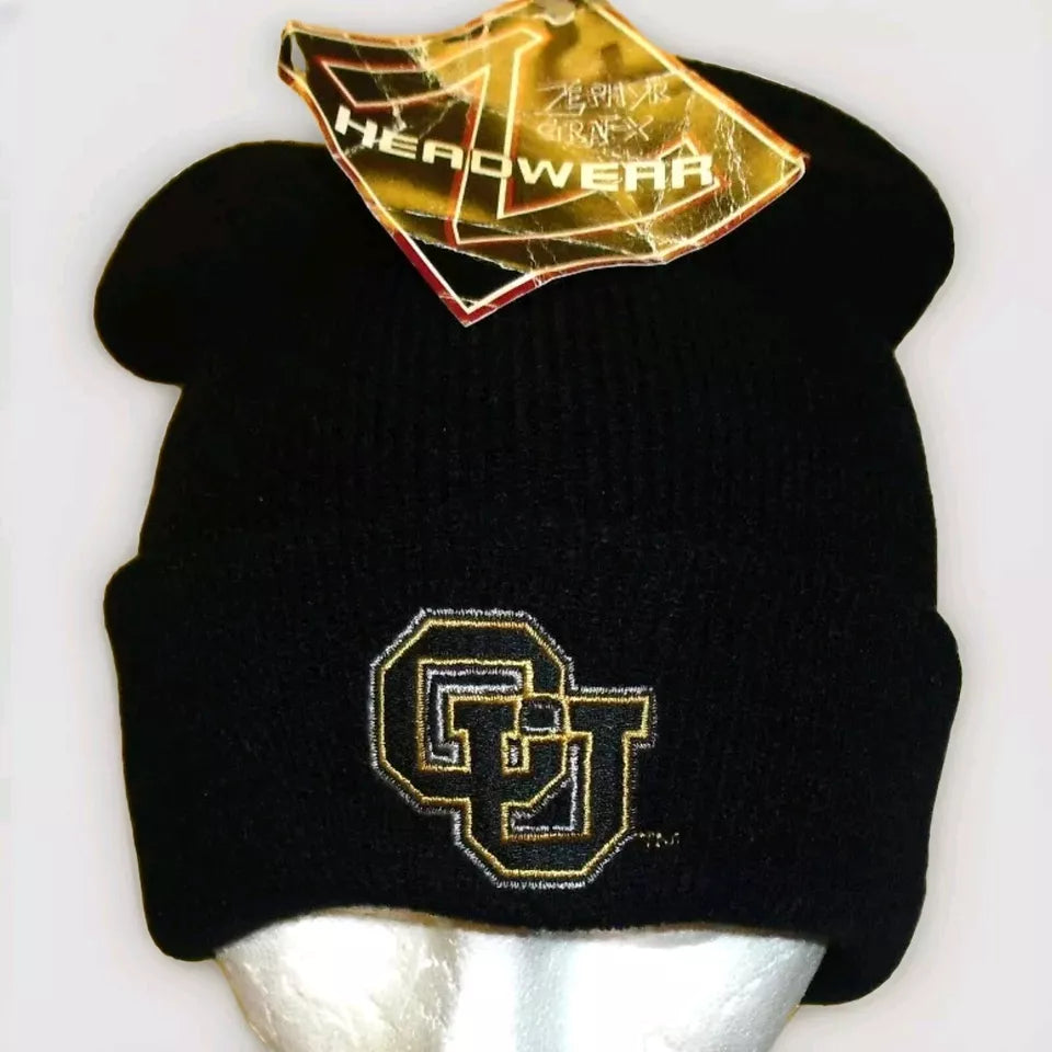 Colorado Buffaloes University Mens Zephyr Cuffed Beanie Winter Hat Cap New Ncaa