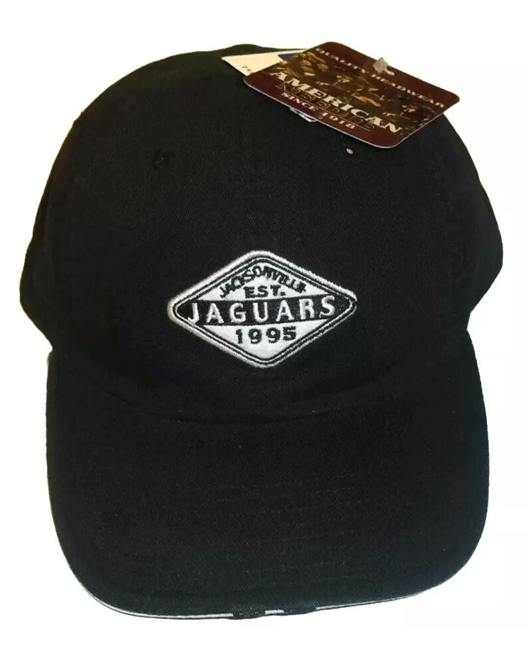 Jacksonville Jaguars Established 1995 Vintage Mens Black Strapback hat New Nfl