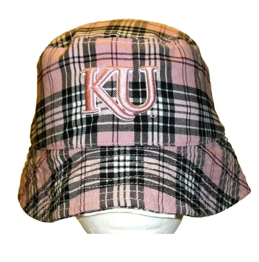 Kansas Jayhawks Womens Pink Bucket hat cap One size Fits All New Ncaa