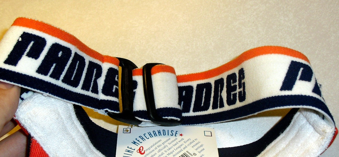 San Diego Padres Mens Vintage 90s Original Visor Hat New Mlb Strap