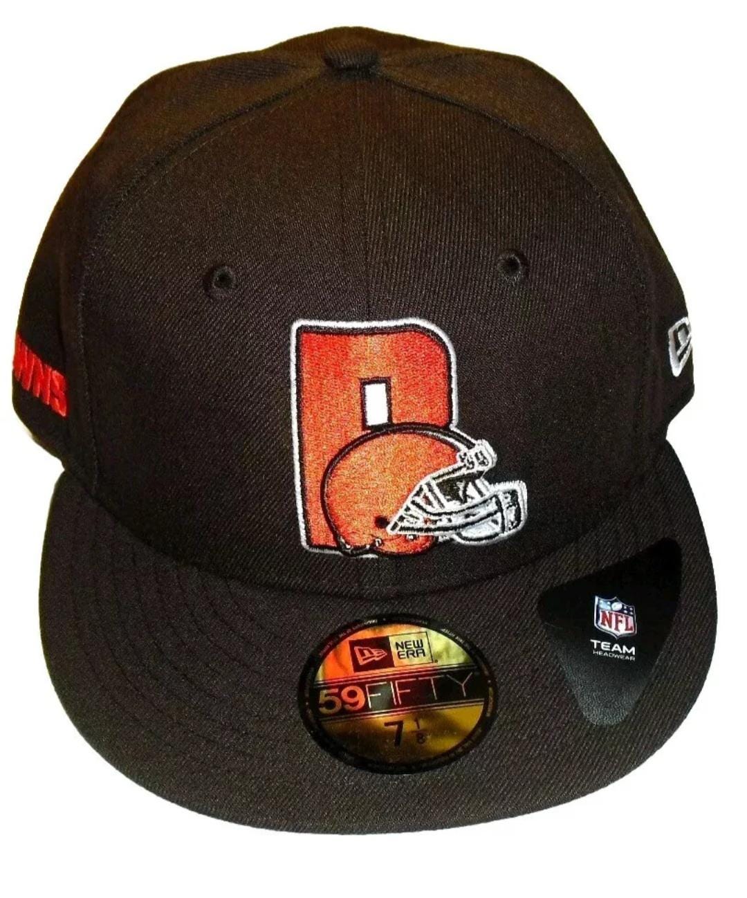 Cleveland Browns New Era 59 Fifty Mens Fitted hat sz. 7 1/8 New Nfl