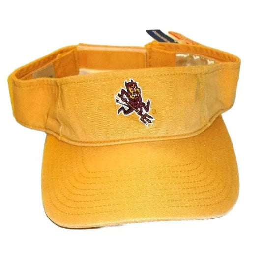 Arizona State Sun Devils Mens Yellow Visor hat cap Ncaa New