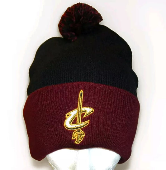 Cleveland Cavaliers Cavs Mens Adult Beanie Pom Winter Hat Cap New Nba