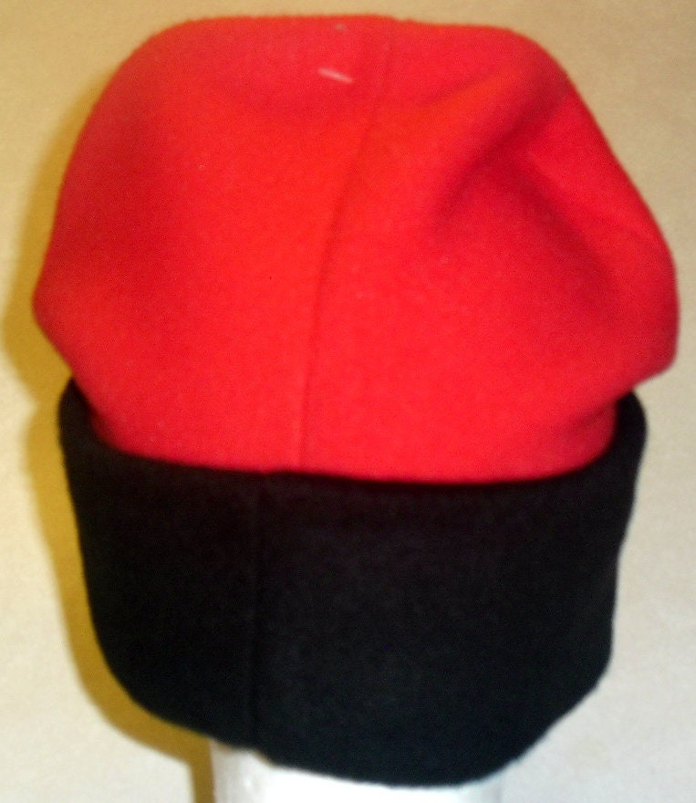 Chicago Bulls Red Black Fleece 90s Vintage Mens Beanie Winter Hat New Nba