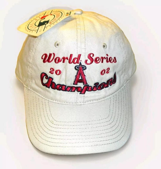 Anaheim Angels 2002 World Series Champions Mens Adjustable Strapback hat New Mlb