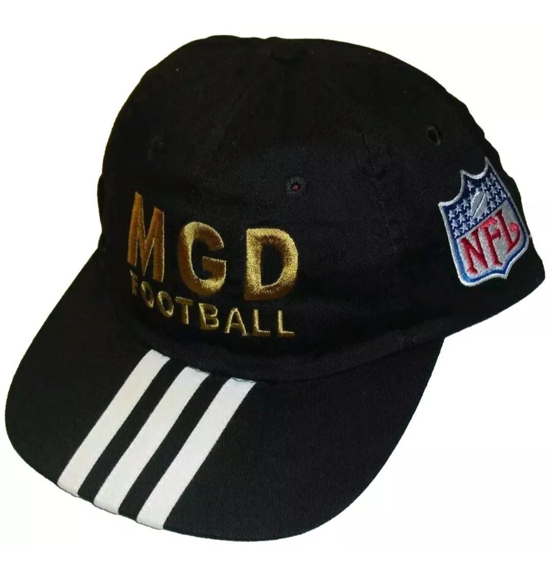 Mgd Miller Genuine Draft Beer Nfl logo Vintage 90s Adjustable Strapback hat New