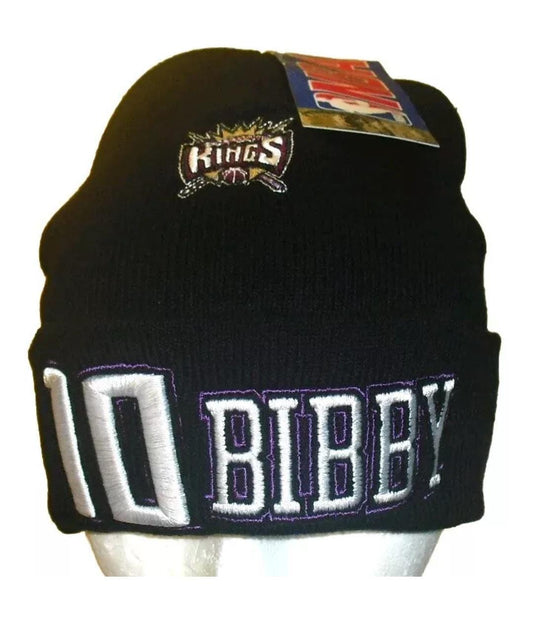 Mike Bibby Sacramento Kings Vintage Mens Adult Beanie Black Winter Hat New Nba