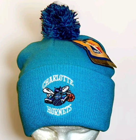 Charlotte Hornets Mens Adult Beanie Pom Winter Hat Cap New Tags Nba