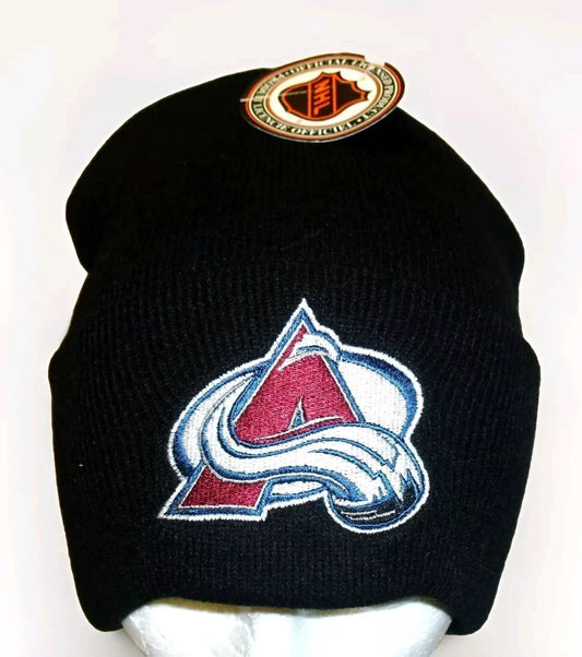 Colorado Avalanche Vintage 90s Cuffed Adult Beanie Winter Hat Cap New Nhl Hockey