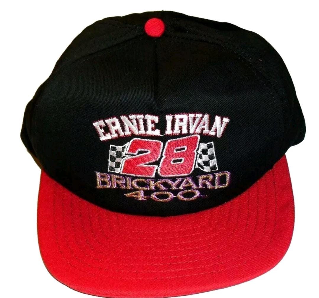 Ernie Irvan Brickyard 400 Vintage Mens 90s Snapback hat cap Nascar Racing New