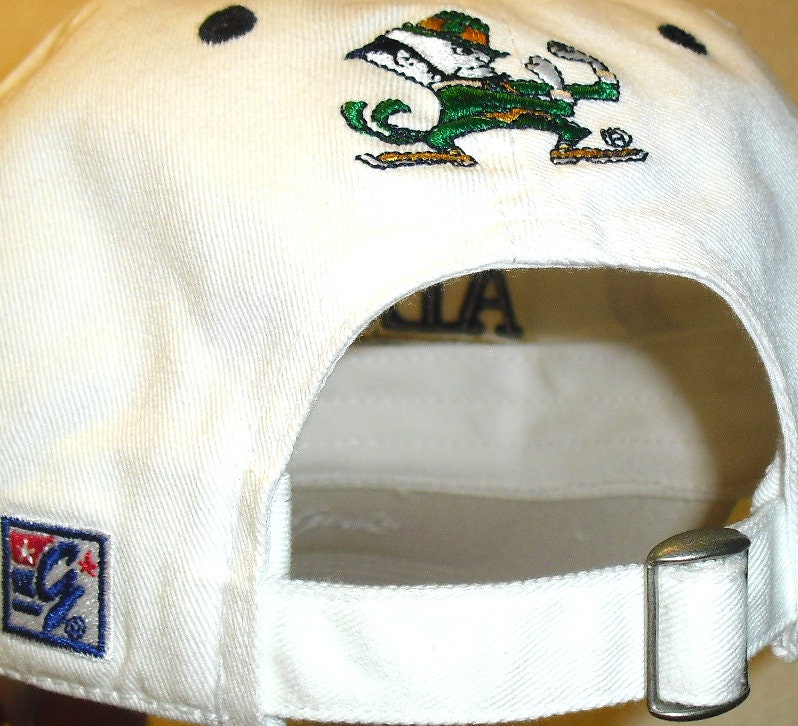 Notre Dame Alumni The Game 90s Vintage Adjustable White Strapback hat Ncaa New