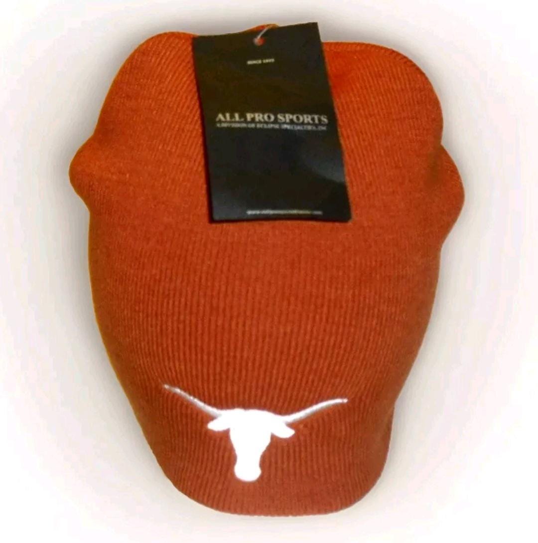 Texas Longhorns Mens Burnt Orange Beanie Winter Hat Cap New Ncaa