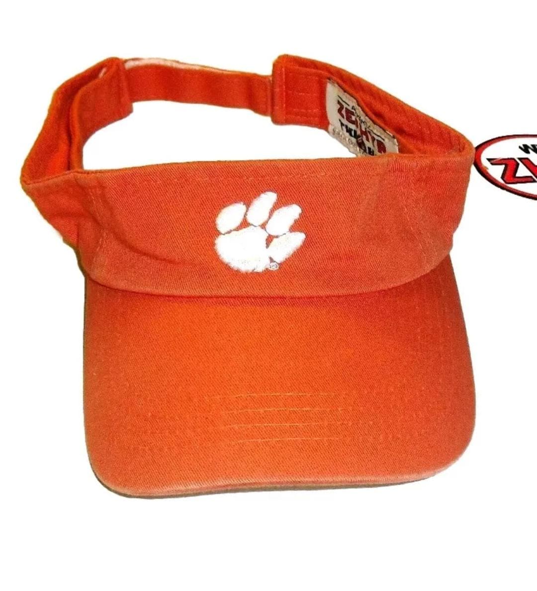 Clemson Tigers Mens Zephyr Orange Visor hat cap Ncaa New