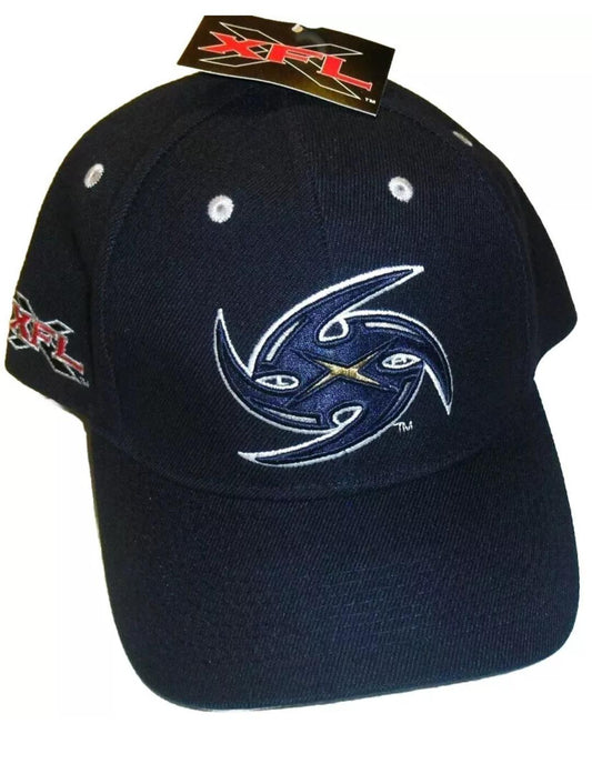 Los Angeles Xtreme XFL Football Vintage Adjustable Strapback hat New Navy Blue