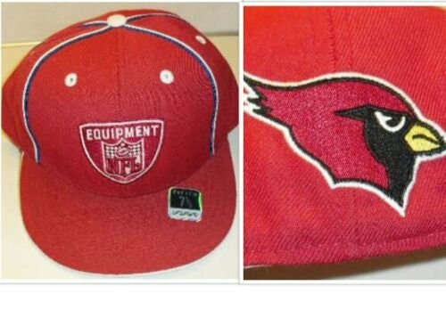 Arizona Cardinals NFL shield logo Reebok Fitted Hat sz. 7 5/8 logo on back New