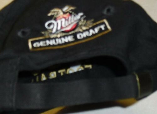 Mgd Miller Genuine Draft Beer Nfl logo Vintage 90s Adjustable Strapback hat New