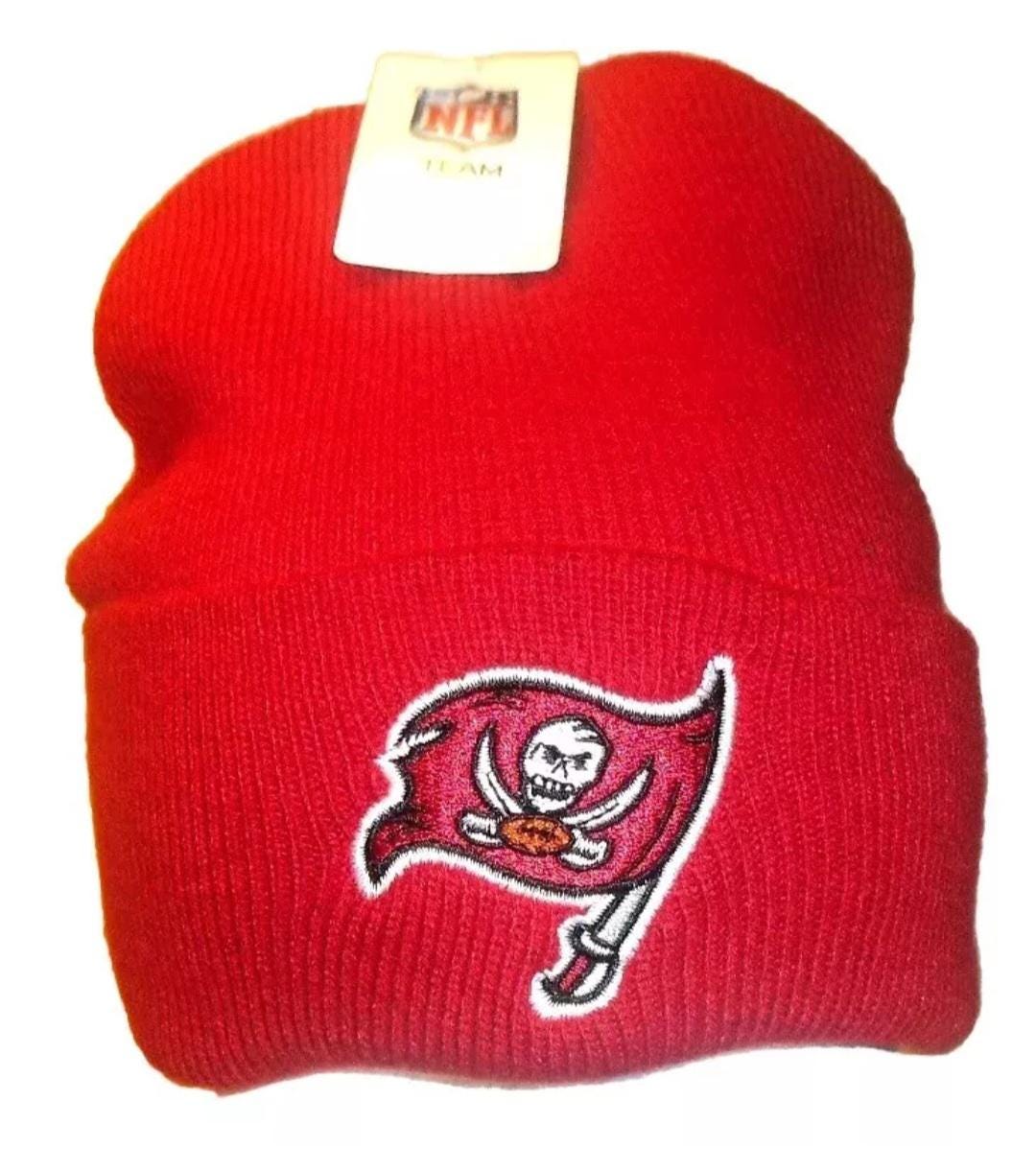 Tampa Bay Buccaneers Mens Adult Red Cuff Beanie Winter Hat New Nfl