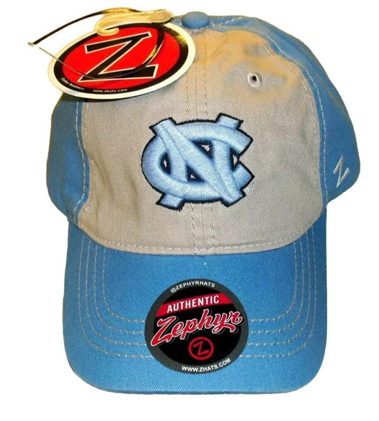 North Carolina Tar heels NC logo Zephyr Mens Adjustable Strapback Dad hat New