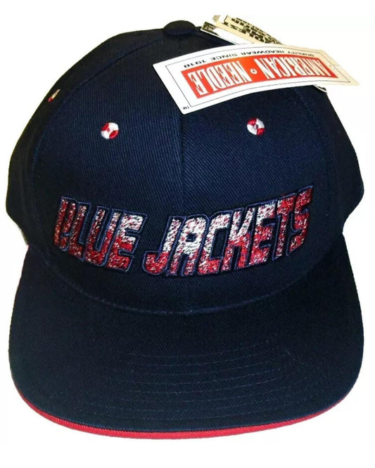 Columbus Blue Jackets Vintage American Needle 90s Snapback hat Nhl New