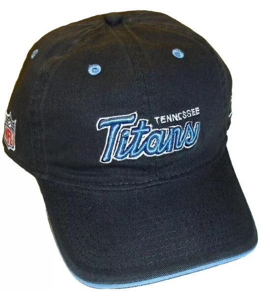 Tennessee Titans Script Logo Reebok Adjustable Strapback hat NFL New