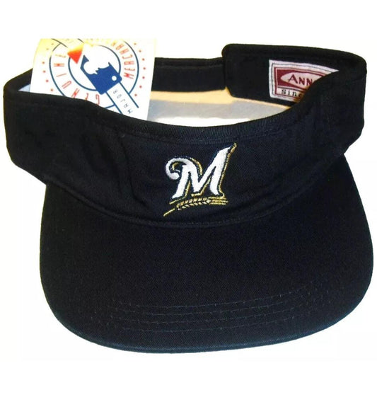 Milwaukee Brewers M logo Vintage 90s Original Visor Hat New Tags Mlb