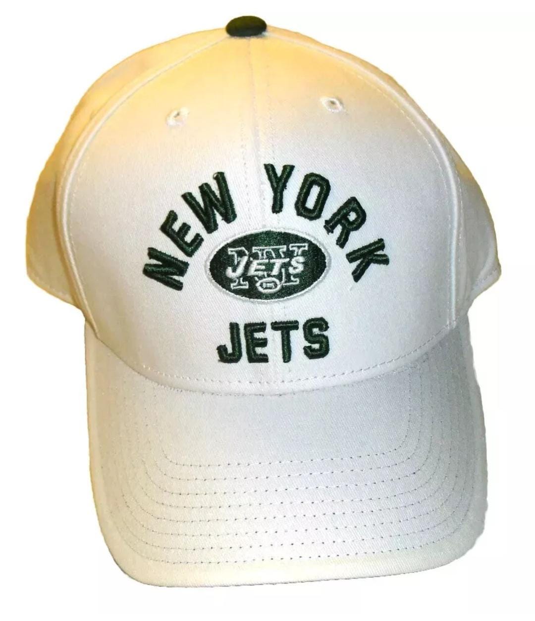 New York Jets Reebok Adult Mens White Adjustable Strapback hat cap New Nfl