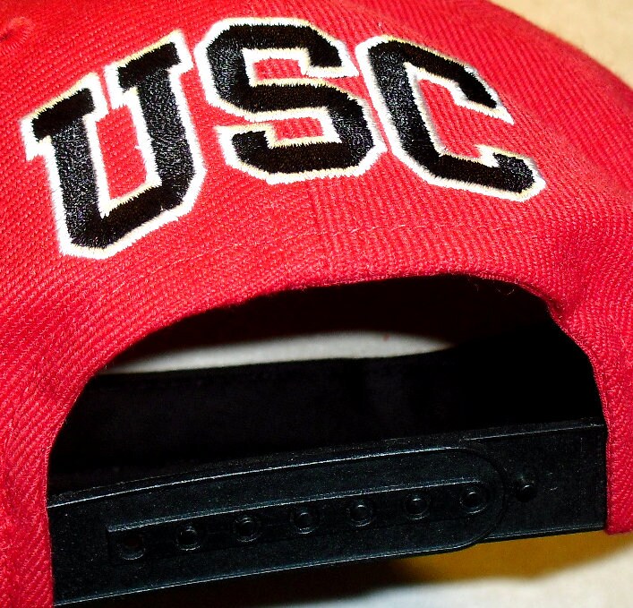 Usc Trojans University Big Text Logo Top of the World Snapback hat New Ncaa