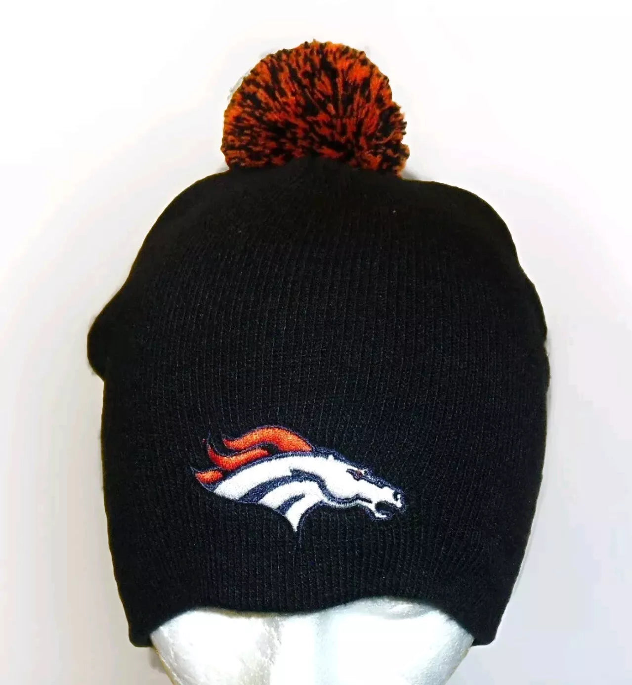 Denver Broncos Mens Adult Pom Beanie Winter Hat Cap New Nfl