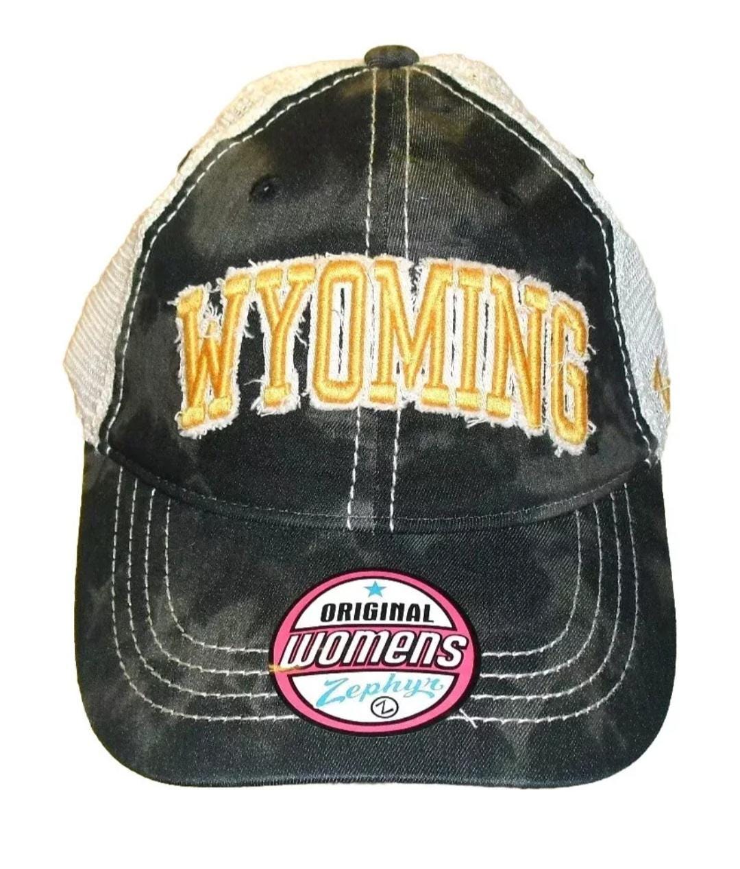 Wyoming Cowboys University Women Girls Zephyr Snapback Trucker hat cap New Ncaa