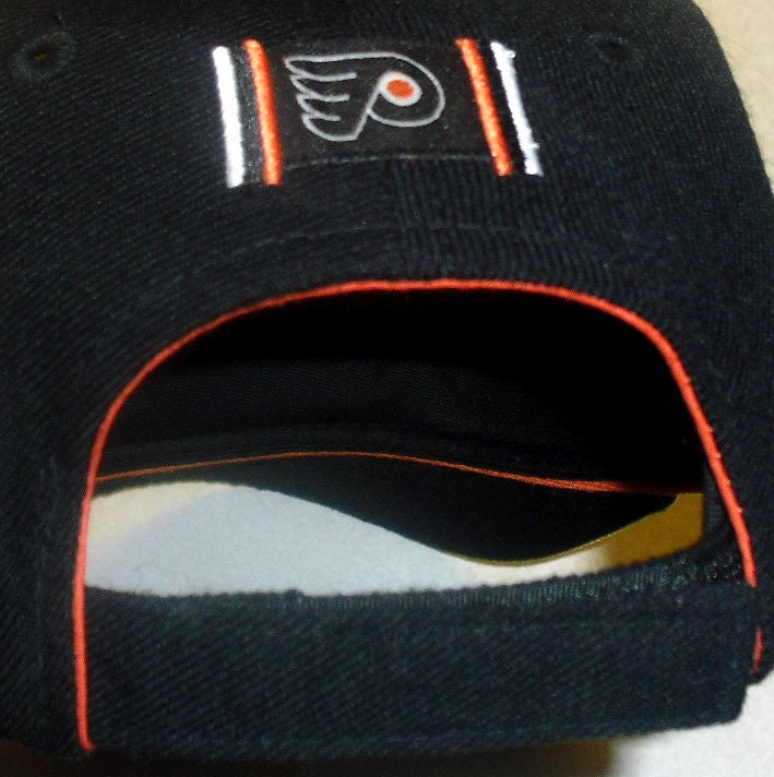 Philadelphia Flyers Vintage 90s Adjustable Strapback hat New Nhl All Black