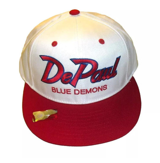 DePaul Blue Demons University Script Logo Eclipse Snapback hat New Ncaa