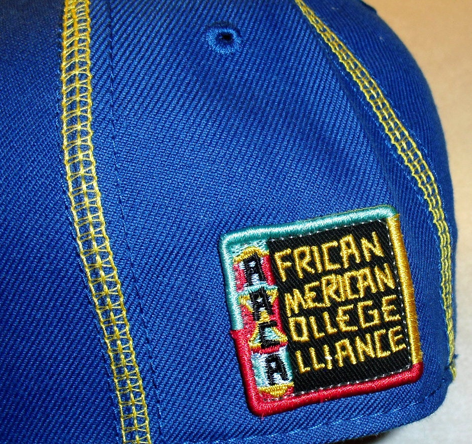 North Carolina A&T University Vintage 90s Mens Blue Fitted hat sz 7 3/4 New Ncaa