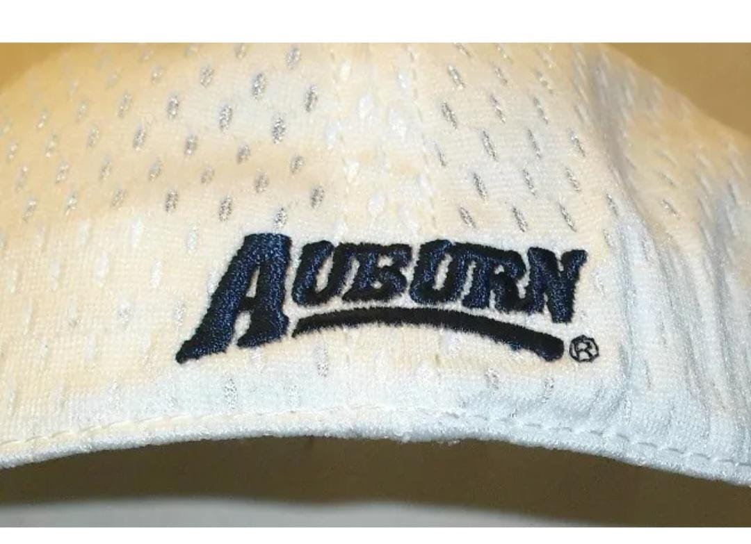 Auburn Tigers Mens The Game White Fitted hat cap sz. 7 3/8 New Tags Ncaa