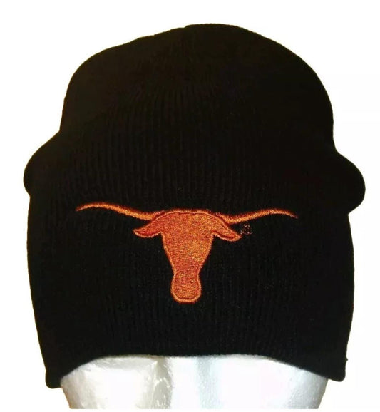 Texas Longhorns Mens Black Beanie Winter Hat New Ncaa